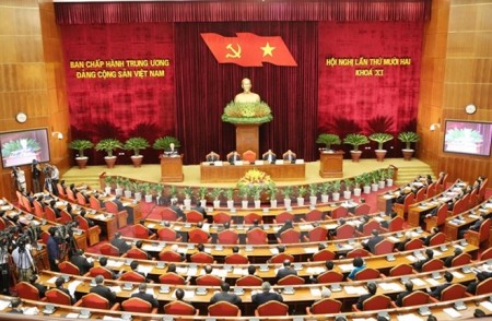 Hội nghị Trung ương lần thứ mười hai Ban Chấp hành Trung ương Đảng Cộng sản Việt Nam khóa XI. Ảnh: TTXVN.
