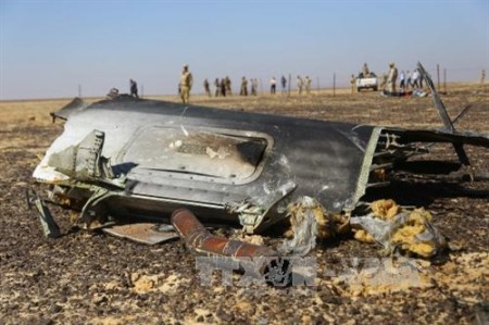 Chiếc máy bay số hiệu 7K-9268 của hãng hàng không Nga Kogalymavia rơi tại Bán đảo Sinai sáng 31-10.