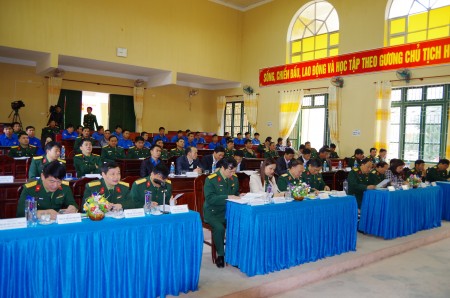 Đại biểu dự Hội nghị tại Đoàn 326 (Bộ CHQS tỉnh Sơn La).