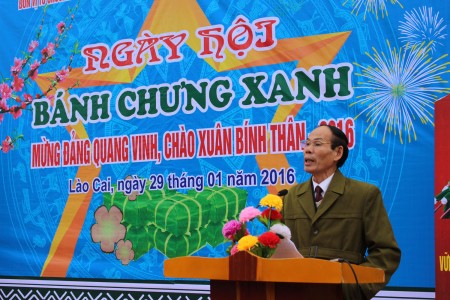 Đồng chí Phó Chủ tịch UBND tỉnh Lào Cai khai mạc Ngày hội.