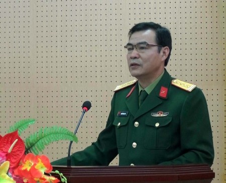Đại tá Nguyễn Quang Tạo, Phó Chủ nhiệm UBKT Đảng ủy Quân khu khai mạc lớp tập huấn.