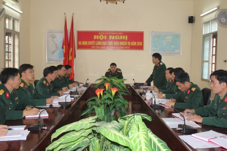  Thiếu tướng Sùng Thìn Cò, phát biểu chỉ đạo tại Hội nghị.