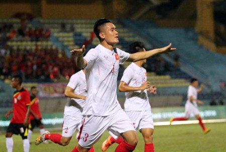 U19 Việt Nam giành vé dự World Cup sau chiến thắng lịch sử trước U19 Bahrain. Ảnh: thanhnien.vn 