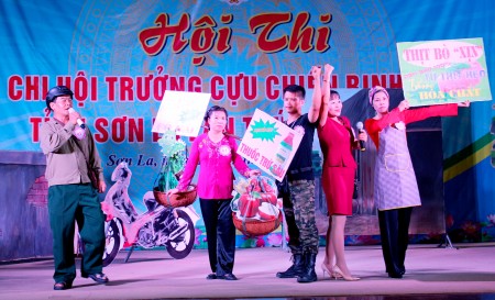 Tiểu phẩm của Hội CCB thành phố Sơn La tham gia hội thi.