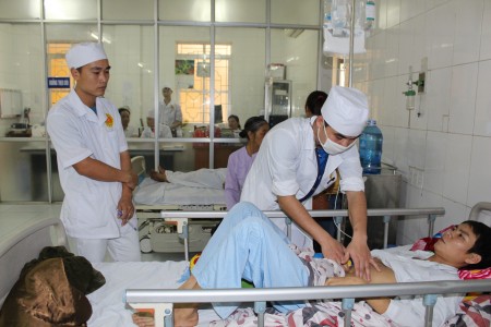 Bệnh nhân Đỗ Hữu Lộc đang hồi phục sức khỏe, chờ ngày ra viện.