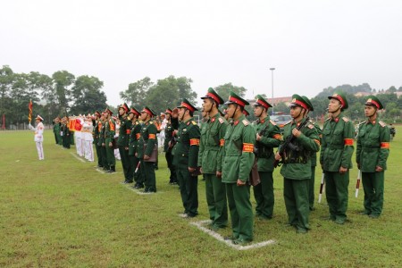 Khối KSQS các đơn vị tham dự buổi lễ.