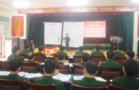 Bộ CHQS tỉnh Phú Thọ tổ chức hiệp động giao nhiệm vụ cho các cơ quan, đơn vị.