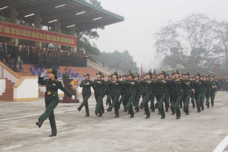Khối nữ QNCN bốn cơ quan Quân khu.