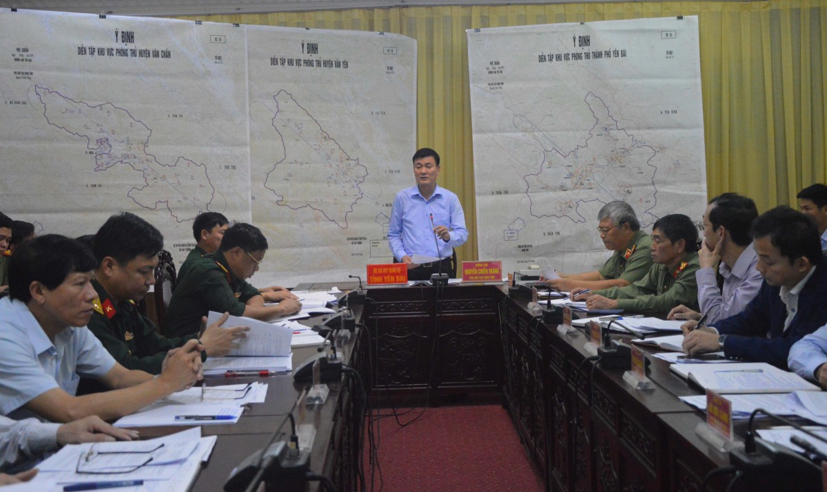 Đồng chí Nguyễn Chiến Thắng kết luận giao nhiệm vụ cho các thành viên và địa phương.